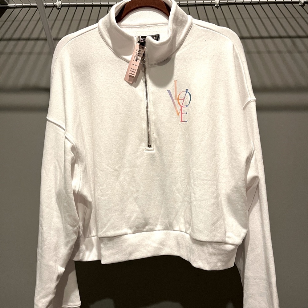 NWT Victoria’s Secret Cropped Sweatshirt